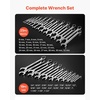 image:imageVEVOR Combination Wrench Set 32Piece SAE and Metric 12Point Box End and 15 Angled Open End Combination Wrenches with Roll Up Pouch Carbon Steel for General Household and Automotive RepairsRegular