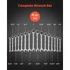 image:imageVEVOR Combination Wrench Set 32Piece SAE and Metric 12Point Box End and 15 Angled Open End Combination Wrenches with Roll Up Pouch Carbon Steel for General Household and Automotive RepairsRegular