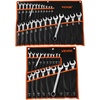 image:imageVEVOR Combination Wrench Set 32Piece SAE and Metric 12Point Box End and 15 Angled Open End Combination Wrenches with Roll Up Pouch Carbon Steel for General Household and Automotive RepairsRegular