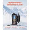 image:imageVEVOR Compressed Air Dryer 125CFM Refrigerated Air Dryer 110120V Industrial Refrigerated AirDrying System for 20HP 25HP amp 30HP Compressors  with Color Screen Control Panel and Automatic Drainage
