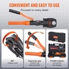image:imageVEVOR Copper Pipe Crimping Tool Hydraulic Driven Press Tool with 12 34 1 Jaws for VUS Type Copper Pipes and 38 12 58 34 1 Jaws for ASTM F1807 Pex Pipe Copper RingStraight