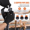 image:imageVEVOR Copper Pipe Crimping Tool Hydraulic Driven Press Tool with 12 34 1 Jaws for VUS Type Copper Pipes and 38 12 58 34 1 Jaws for ASTM F1807 Pex Pipe Copper RingRectangular