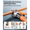 image:imageVEVOR Copper Pipe Crimping Tool Hydraulic Driven Press Tool with 12 34 1 Jaws for VUS Type Copper Pipes and 38 12 58 34 1 Jaws for ASTM F1807 Pex Pipe Copper RingSquare