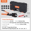 image:imageVEVOR Copper Pipe Crimping Tool Hydraulic Driven Press Tool with 12 34 1 Jaws for VUS Type Copper Pipes and 38 12 58 34 1 Jaws for ASTM F1807 Pex Pipe Copper RingStraight