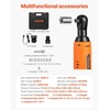 image:imageVEVOR Cordless Ratchet Wrench 38 inch Drive 230 RPM up to 66 ftlbs of Torque Battery Powered Electric Ratchet Wrench Set with Two 20Ah Batteries Charger Sockets Adaptors and Cloth Bag33 ftlbs Standard Head  Extension Bar