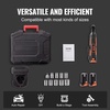 image:imageVEVOR Cordless Ratchet Wrench 38 inch Drive 230 RPM up to 66 ftlbs of Torque Battery Powered Electric Ratchet Wrench Set with Two 20Ah Batteries Charger Sockets Adaptors and Cloth Bag33 ftlbs Standard Head Set