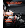 image:imageVEVOR Cordless Ratchet Wrench 38 inch Drive 230 RPM up to 66 ftlbs of Torque Battery Powered Electric Ratchet Wrench Set with Two 20Ah Batteries Charger Sockets Adaptors and Cloth Bag66 ftlbs Extended Head  Extension Bar