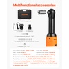 image:imageVEVOR Cordless Ratchet Wrench 38 inch Drive 230 RPM up to 66 ftlbs of Torque Battery Powered Electric Ratchet Wrench Set with Two 20Ah Batteries Charger Sockets Adaptors and Cloth Bag33 ftlbs Extended Head  Extension Bar