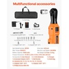 image:imageVEVOR Cordless Ratchet Wrench 38 inch Drive 230 RPM up to 66 ftlbs of Torque Battery Powered Electric Ratchet Wrench Set with Two 20Ah Batteries Charger Sockets Adaptors and Cloth Bag88 ftlbs Standard Head  Extension Bar