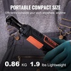 image:imageVEVOR Cordless Ratchet Wrench 38 inch Drive 230 RPM up to 66 ftlbs of Torque Battery Powered Electric Ratchet Wrench Set with Two 20Ah Batteries Charger Sockets Adaptors and Cloth Bag33 ftlbs Standard Head Set