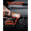 image:imageVEVOR Cordless Ratchet Wrench 38 inch Drive 230 RPM up to 66 ftlbs of Torque Battery Powered Electric Ratchet Wrench Set with Two 20Ah Batteries Charger Sockets Adaptors and Cloth Bag33 ftlbs Standard Head  Extension Bar