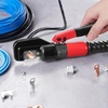 image:imageVEVOR Crimping Tool AWG1220 Copper And Aluminum Terminal Battery Lug Hydraulic Crimper with a Cutting Pliers Gloves 5pcs Copper Ring Connectors 8 x Heat Shrink Sleeves and a Blow Moulded Case
