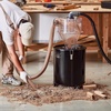 image:imageVEVOR Cyclone Dust Separator with Metal Tank 4 Retrofit Cyclone Separator for Dust Collectors ABS Material With 2 Hole OD Connector amp Hose for WetDry Shop Vacuums Fits 1321 Gallon Tankw 1321 Gallon Metal Tank