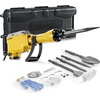 image:imageVEVOR Demolition Jack Hammer 2200W Electric Jackhammer Concrete Breaker  For Concrete Demolition 1350 BPM 360 Rotary Handle Heavy Duty Portable with 4pcs Chisels Bit and Storage Case BlackYellow