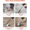 image:imageVEVOR Demolition Jack Hammer 2200W Electric Jackhammer Concrete Breaker  For Concrete Demolition 1350 BPM 360 Rotary Handle Heavy Duty Portable with 4pcs Chisels Bit and Storage Case BlackYellow