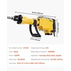 image:imageVEVOR Demolition Jack Hammer 2200W Electric Jackhammer Concrete Breaker  For Concrete Demolition 1350 BPM 360 Rotary Handle Heavy Duty Portable with 4pcs Chisels Bit and Storage Case BlackYellow