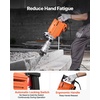 image:imageVEVOR Demolition Jack Hammer 2200W Electric Jackhammer Concrete Breaker  For Concrete Demolition 1350 BPM 360 Rotary Handle Heavy Duty Portable with 4pcs Chisels Bit and Storage Case BlackOrange