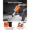 image:imageVEVOR Demolition Jack Hammer MAX 2200W Electric Jackhammer Heavy Duty 1350 BPM Concrete Breaker 2pcs Chisels Bit Chipping with Case Black  Concrete Breaker 1350 BPM 360 Rotary Handle Efficient Cooling System HighStrength Alloy Chuck Includes Case BlackOrange