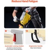 image:imageVEVOR Demolition Jack Hammer MAX 2200W Electric Jackhammer Heavy Duty 1350 BPM Concrete Breaker 2pcs Chisels Bit Chipping with Case Black  Concrete Breaker 1350 BPM 360 Rotary Handle Efficient Cooling System HighStrength Alloy Chuck Includes Case BlackYellow