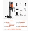 image:imageVEVOR Diamond Core Drilling Machine 4in Handheld Wet Concrete Core Drill Rig 11002400RPM Two Speed amp 114 Thread amp 2 Bubble Levels 34in Drilling Diameter for Concrete Brick Block Stone 1500W10 Inches