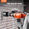 image:imageVEVOR Diamond Core Drilling Machine 4in Handheld Wet Concrete Core Drill Rig 11002400RPM Two Speed amp 114 Thread amp 2 Bubble Levels 34in Drilling Diameter for Concrete Brick Block Stone 1500W4 Inches
