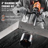 image:imageVEVOR Diamond Core Drilling Machine 4in Handheld Wet Concrete Core Drill Rig 11002400RPM Two Speed amp 114 Thread amp 2 Bubble Levels 34in Drilling Diameter for Concrete Brick Block Stone 1500W4 Inches