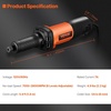 image:imageVEVOR Die Grinder 14 HeavyDuty Electric Adjustable Speed 1000028000RPM Ergonomic Grip for Polishing Cutting Rust Removal Grinding Welding Repair with 14 amp 18 Collets