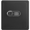 image:imageVEVOR Double Doors 55 cuft Safe Box with Key Lock amp Password Safe Lock Box with Fireproof Bag Key Rack LED Light 2 Height Adjustable and Removable Divider and 1 Cabinet for MoneyDocumentsBlackSingle door without Fingerprint