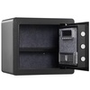 image:imageVEVOR Double Doors 55 cuft Safe Box with Key Lock amp Password Safe Lock Box with Fireproof Bag Key Rack LED Light 2 Height Adjustable and Removable Divider and 1 Cabinet for MoneyDocumentsBlackSingle door without Fingerprint