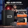 image:imageVEVOR Double Doors 55 cuft Safe Box with Key Lock amp Password Safe Lock Box with Fireproof Bag Key Rack LED Light 2 Height Adjustable and Removable Divider and 1 Cabinet for MoneyDocumentsBlackSingle door without Fingerprint