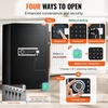 image:imageVEVOR Double Doors 55 cuft Safe Box with Key Lock amp Password Safe Lock Box with Fireproof Bag Key Rack LED Light 2 Height Adjustable and Removable Divider and 1 Cabinet for MoneyDocumentsBlackSingle door with Fingerprint