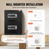 image:imageVEVOR Double Doors 55 cuft Safe Box with Key Lock amp Password Safe Lock Box with Fireproof Bag Key Rack LED Light 2 Height Adjustable and Removable Divider and 1 Cabinet for MoneyDocumentsBlackDouble Door without Fingerprint