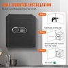 image:imageVEVOR Double Doors 55 cuft Safe Box with Key Lock amp Password Safe Lock Box with Fireproof Bag Key Rack LED Light 2 Height Adjustable and Removable Divider and 1 Cabinet for MoneyDocumentsBlackSingle door without Fingerprint