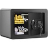 image:imageVEVOR Double Doors 55 cuft Safe Box with Key Lock amp Password Safe Lock Box with Fireproof Bag Key Rack LED Light 2 Height Adjustable and Removable Divider and 1 Cabinet for MoneyDocumentsBlackSingle door without Fingerprint