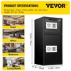 image:imageVEVOR Double Doors 55 cuft Safe Box with Key Lock amp Password Safe Lock Box with Fireproof Bag Key Rack LED Light 2 Height Adjustable and Removable Divider and 1 Cabinet for MoneyDocumentsBlackwithout digital display screem without Fingerprint