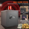 image:imageVEVOR Double Doors 55 cuft Safe Box with Key Lock amp Password Safe Lock Box with Fireproof Bag Key Rack LED Light 2 Height Adjustable and Removable Divider and 1 Cabinet for MoneyDocumentsBlackSingle door without Fingerprint