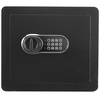 image:imageVEVOR Double Doors 55 cuft Safe Box with Key Lock amp Password Safe Lock Box with Fireproof Bag Key Rack LED Light 2 Height Adjustable and Removable Divider and 1 Cabinet for MoneyDocumentsBlackSingle door without Fingerprint