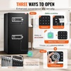 image:imageVEVOR Double Doors 55 cuft Safe Box with Key Lock amp Password Safe Lock Box with Fireproof Bag Key Rack LED Light 2 Height Adjustable and Removable Divider and 1 Cabinet for MoneyDocumentsBlackDouble Door without Fingerprint