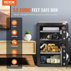 image:imageVEVOR Double Doors 55 cuft Safe Box with Key Lock amp Password Safe Lock Box with Fireproof Bag Key Rack LED Light 2 Height Adjustable and Removable Divider and 1 Cabinet for MoneyDocumentsBlackDouble Door without Fingerprint
