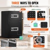 image:imageVEVOR Double Doors 55 cuft Safe Box with Key Lock amp Password Safe Lock Box with Fireproof Bag Key Rack LED Light 2 Height Adjustable and Removable Divider and 1 Cabinet for MoneyDocumentsBlackDouble Door without Fingerprint