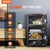 image:imageVEVOR Double Doors 55 cuft Safe Box with Key Lock amp Password Safe Lock Box with Fireproof Bag Key Rack LED Light 2 Height Adjustable and Removable Divider and 1 Cabinet for MoneyDocumentsBlackDouble Door without Fingerprint