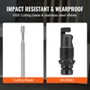image:imageVEVOR Double Head Sheet Metal Nibbler Cutter 360 Degree Metal Nibbler Drill Attachment with Extra Punch and Die Cutting Hole Accessory and Step Drill Bit for Straight Curve and Circle CuttingDouble Head Sheet Metal Nibbler Cutter