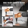 image:imageVEVOR Double Head Sheet Metal Nibbler Cutter 360 Degree Metal Nibbler Drill Attachment with Extra Punch and Die Cutting Hole Accessory and Step Drill Bit for Straight Curve and Circle CuttingDouble Head Sheet Metal Nibbler Cutter