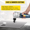 image:imageVEVOR Double Head Sheet Metal Nibbler Cutter 360 Degree Metal Nibbler Drill Attachment with Extra Punch and Die Cutting Hole Accessory and Step Drill Bit for Straight Curve and Circle Cutting380W007in18mm