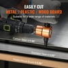 image:imageVEVOR Double Head Sheet Metal Nibbler Cutter 360 Degree Metal Nibbler Drill Attachment with Extra Punch and Die Cutting Hole Accessory and Step Drill Bit for Straight Curve and Circle CuttingDouble Head Sheet Metal Nibbler Cutter