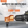 image:imageVEVOR Double Head Sheet Metal Nibbler Cutter 360 Degree Metal Nibbler Drill Attachment with Extra Punch and Die Cutting Hole Accessory and Step Drill Bit for Straight Curve and Circle CuttingDouble Head Sheet Metal Nibbler Cutter