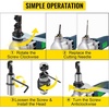 image:imageVEVOR Double Head Sheet Metal Nibbler Cutter 360 Degree Metal Nibbler Drill Attachment with Extra Punch and Die Cutting Hole Accessory and Step Drill Bit for Straight Curve and Circle Cutting380W007in18mm
