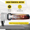 image:imageVEVOR Double Head Sheet Metal Nibbler Cutter 360 Degree Metal Nibbler Drill Attachment with Extra Punch and Die Cutting Hole Accessory and Step Drill Bit for Straight Curve and Circle Cutting380W007in18mm