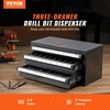 image:imageVEVOR Drill Bit Dispenser Cabinet ThreeDrawer Drill Bit Dispenser Drill Bit Organizer Cabinet Drill Dispenser Organizer Cabinet for Jobber Length Fractional Size 116 to 12 in 164 IncrementsA to Z