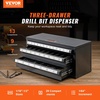 image:imageVEVOR Drill Bit Dispenser Cabinet ThreeDrawer Drill Bit Dispenser Drill Bit Organizer Cabinet Drill Dispenser Organizer Cabinet for Jobber Length Fractional Size 116 to 12 in 164 Increments116 to 12